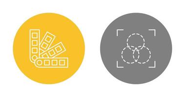 pantone and intersection Icon vector