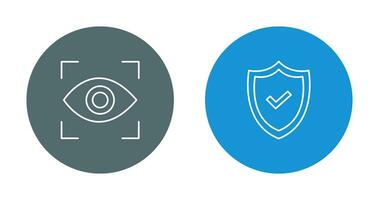 Eye Scan and security Icon vector