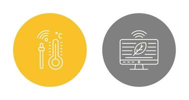 Hydroponic and Technology Icon vector