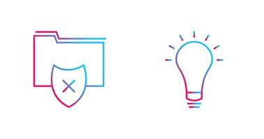 vulnerable folders and innovatives idea Icon vector