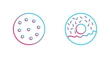 cookie and doughnut Icon vector