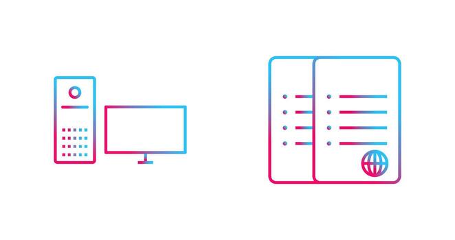 computer and corrupted data  Icon vector