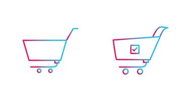 empty cart and confirm order  Icon vector