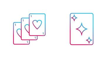 Deck of Card and Card Icon vector