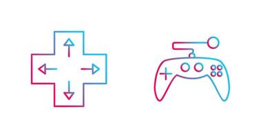 Direction Key and Gaming Control Icon vector