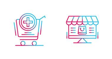 Add to Cart and Online Shopping Icon vector