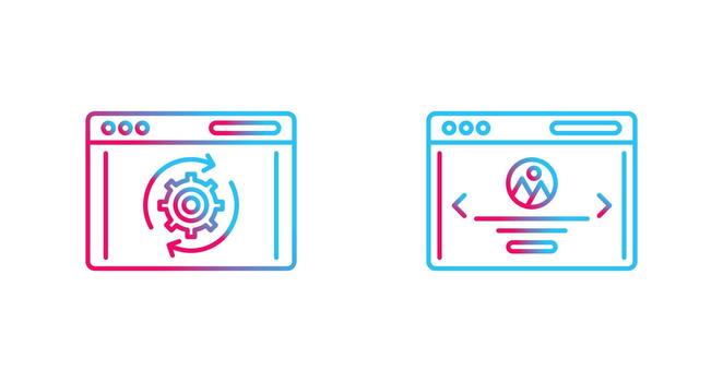 Recovery and Web Page Icon vector