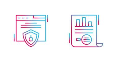 Web Security and Market Research Icon vector