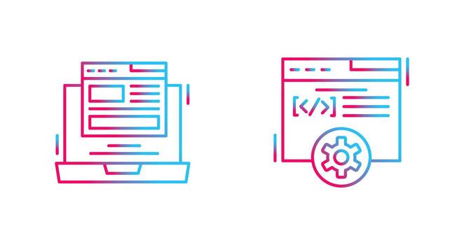 diseño y desarrollo icono vector