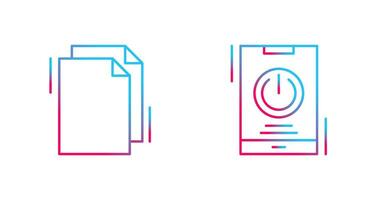 Copy and Power Icon vector