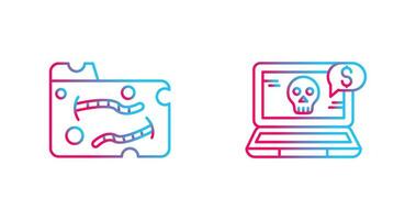 Worm and Online Fraud Icon vector