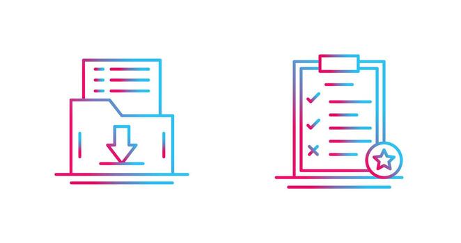 salvar lista y tarea lista icono vector