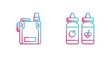 Vape and Vape Liquid Icon vector