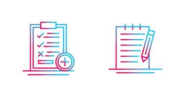 Medical Examination List and Check Up List Icon vector