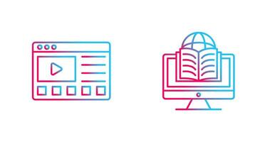 Online Tutorials and Learning Icon vector