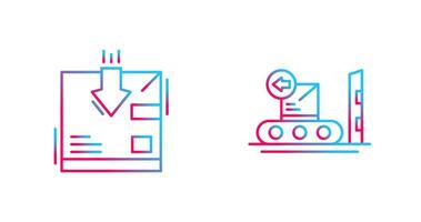 return and delivery Icon vector
