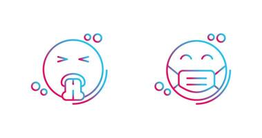 Vomit and Mask Icon vector