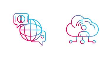 chat and network Icon vector