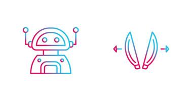robot and playload Icon vector