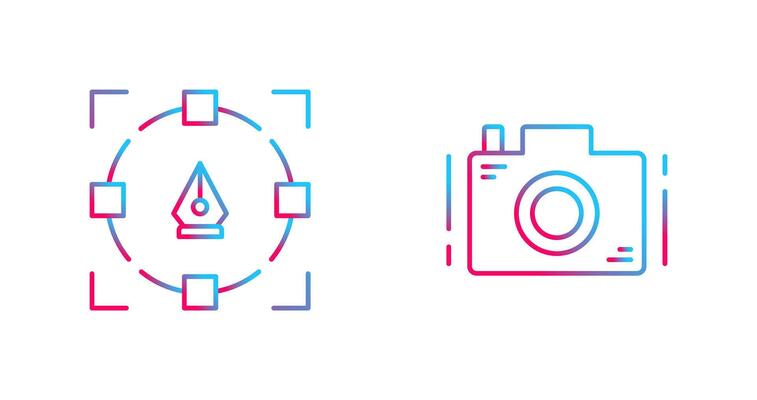 Camera and vector Icon