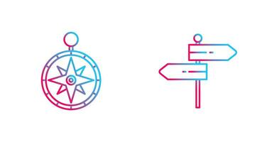 Compass and Direction Icon vector