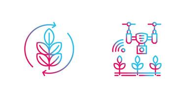 Agronomy and Smart Farm Icon vector