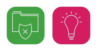 vulnerable folders and innovatives idea Icon vector