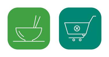 food and cancel order Icon vector