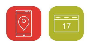 Gps Service and Event Management Icon vector