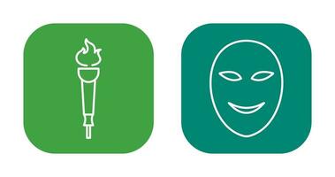 Museum Torch and Ancient Icon vector