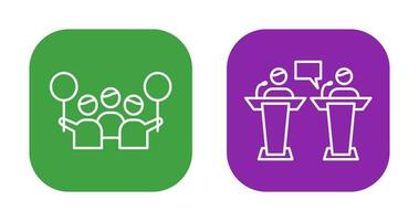 Protest and Debate Icon vector