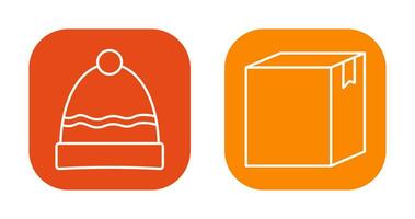 Hat and Box Icon vector