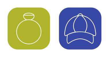 Ring and P Cap Icon vector