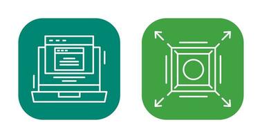 Pop Up and Maximize Icon vector