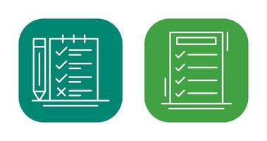 encuesta Lista de Verificación y a hacer lista icono vector