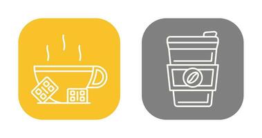 Hot Chocolate and Coffee Icon vector