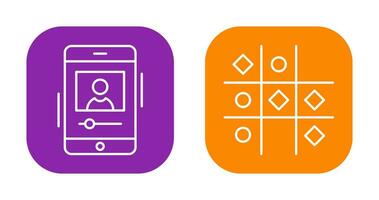 log and Tic Tac Toe Icon vector