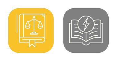 Law and Electricity Icon vector