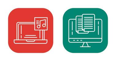 Music and Paste Icon vector