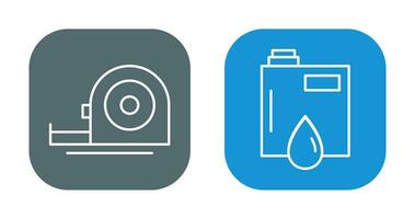 Measuring Tape and Petroleum Icon vector