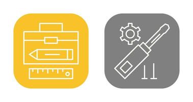 Geometry and Gear Icon vector