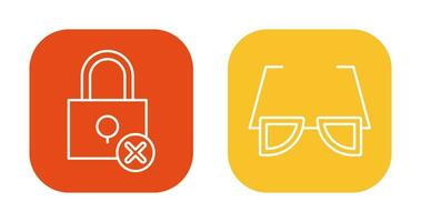 Insecure and Sunglasses Icon vector