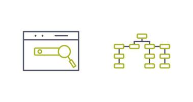 SEO And Seo structure Icon vector