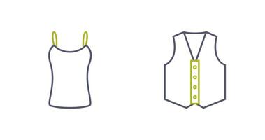 Ladies Vest and safety Icon vector