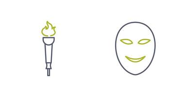 Museum Torch and Ancient Icon vector