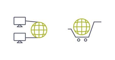 Internet Connectivity and Global Icon vector