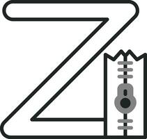 Small Z Vector Icon