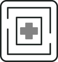 icono de vector de hospital