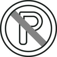 No Parking Vector Icon