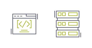 Web Coding ND Server Icon vector